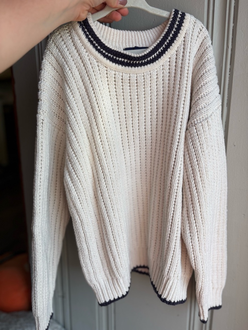 Medium Youth GAP Vintage Cream 100% Cotton Crewneck Sweater